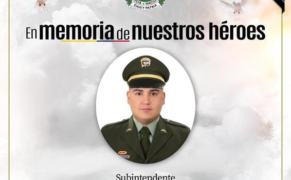 La Policía Nacional lamenta y rechaza homicidio de subintendente en Norte de Santander La Policía Nacional lamenta y rechaza homicidio de subintendente en Norte de Santander