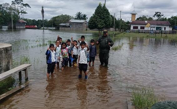 POLICÍA GARANTIZA LA SEGURIDAD CIUDADANA EN LAS ZONAS NO MUNICIPALIZADAS DEL AMAZONAS