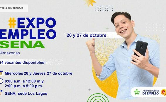 🙋🏽‍♀️🙋🏻‍♂️ Llegó #ExpoEmpleoSENA con 24 vacantes disponibles en Amazonas