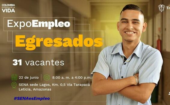 😎 🤩 Este jueves 22 de junio te esperamos en ExpoEmpleo Egresados SENA ✅