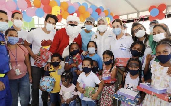 Presidente Duque y Directora del ICBF llevaron la alegría de la Navidad a la niñez de Providencia