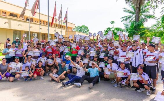 Policía Nacional brindó acompañamiento en la Maratón 5K por el Ambiente.