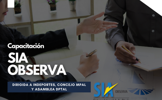Jornada de capacitación de SIA OBSERVA ✅ Jornada de capacitación de SIA OBSERVA ✅