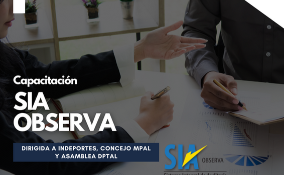 Jornada de capacitación de SIA OBSERVA ✅