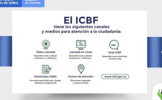 #ICBFesAmazonas | Canales de atención al ciudadano del ICBF