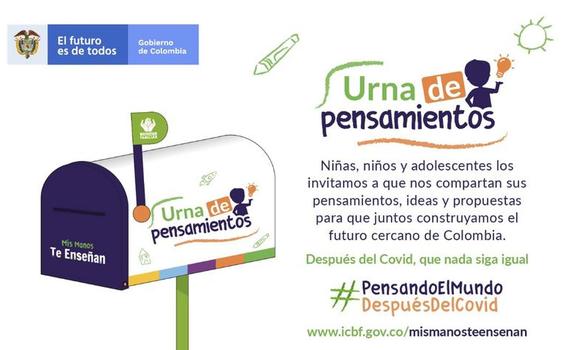 Directora del ICBF invita a niños, niñas y adolescentes a que le escriban cómo se imaginan el mundo después de la pandemia Directora del ICBF invita a niños, niñas y adolescentes a que le escriban cómo se imaginan el mundo después de la pandemia