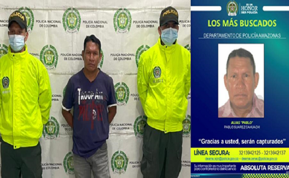 CAPTURADO UNO DE LOS MÁS BUSCADOS EN EL DEPARTAMENTO DEL AMAZONAS CAPTURADO UNO DE LOS MÁS BUSCADOS EN EL DEPARTAMENTO DEL AMAZONAS