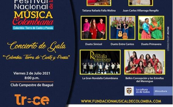 Prográmate con el XXXV Festival Nacional de la Música Colombiana