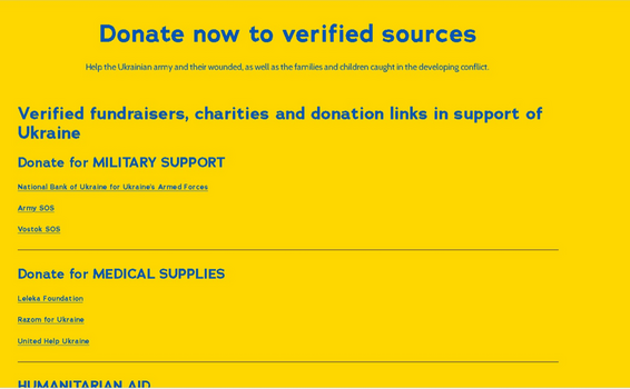 Las donaciones para ayudar a los ucranianos se trasladan a la Darknet, muchas de ellas son fraudulentas