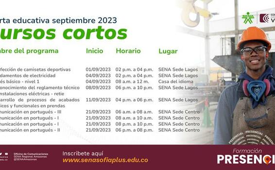 🚀 ¡Potencia tu futuro con los cursos cortos del SENA de septiembre! 🚀 ¡Potencia tu futuro con los cursos cortos del SENA de septiembre!