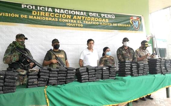 Polícia Peruana apreende 147 pacotes de maconha de alta pureza que seriam distribuidas na triplice fronteira