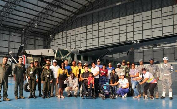 Integrantes del Comité de Derechos Humanos de Leticia, Amazonas conocieron las capacidades de su Fuerza Aérea Colombiana