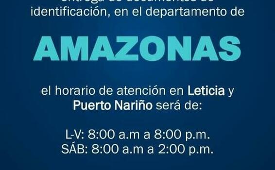 Horario de atención de la Registraduría