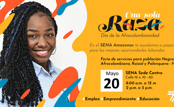 🚀💪😎💯 Participa este 20 de mayo en la Feria de servicios para población Negra, Afrocolombiana, Raizal y Palenquera