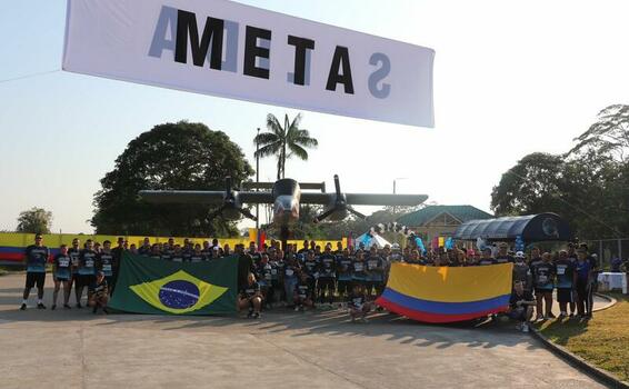 Deportistas de la triple frontera en el Amazonas, participaron en la carrera corre “Como el Viento” de su Fuerza Aérea Colombiana