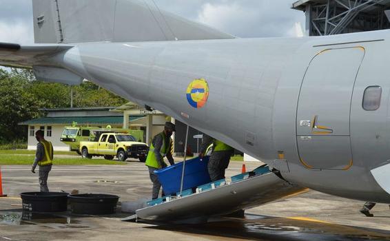 2.162 tortugas mata- matá fueron transportadas y liberadas en el hábitat natural por su Fuerza Aérea