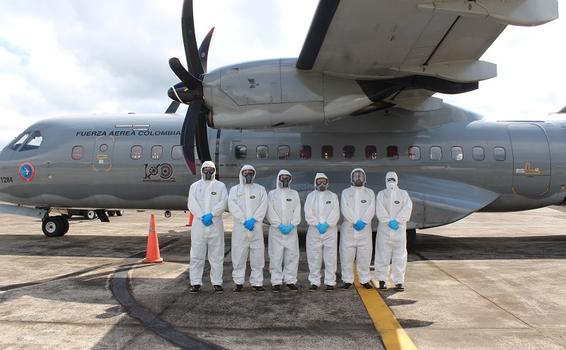 Inicia traslado de pacientes con Covid-19 desde Amazonas en avión hospital de su Fuerza Aérea Colombiana