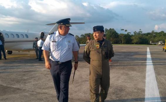 Comando de Apoyo a la Fuerza Aérea Colombiana visita el Grupo Aéreo del Amazonas