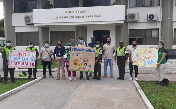 EN CONMEMORACIÓN AL DÍA MUNDIAL CONTRA EL TRABAJO INFANTIL, INTERVENIMOS DIFERENTES LUGARES DE LETICIA, JUNTO A AUTORIDADES POLÍTICO ADMINISTRATIVAS EN CONMEMORACIÓN AL DÍA MUNDIAL CONTRA EL TRABAJO INFANTIL, INTERVENIMOS DIFERENTES LUGARES DE LETICIA, JUNTO A AUTORIDADES POLÍTICO ADMINISTRATIVAS