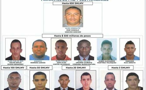 LOS MÁS BUSCADOS EN COLOMBIA LOS MÁS BUSCADOS EN COLOMBIA
