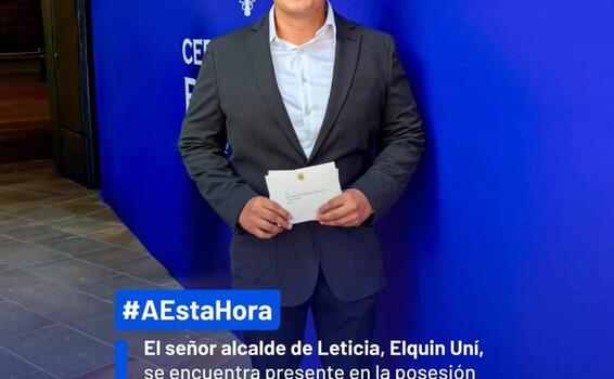 Leticia presente en un momento histórico para Colombia. Leticia presente en un momento histórico para Colombia.
