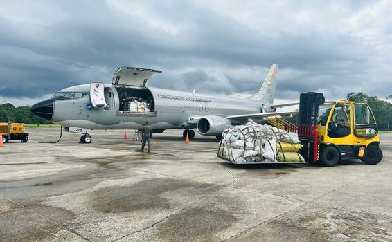  Nuevo transporte de material reciclable y de posconsumo es realizado por su Fuerza Aeroespacial Colombiana en el sur del país