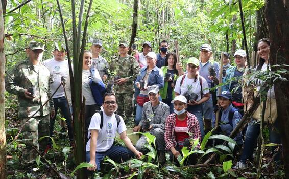 200 árboles fueron plantados en el Amazonas con el apoyo de su Fuerza Aérea