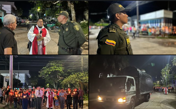 POLICÍA ACOMPAÑA LA PROCESIÓN DEL JUEVES SANTO POLICÍA ACOMPAÑA LA PROCESIÓN DEL JUEVES SANTO