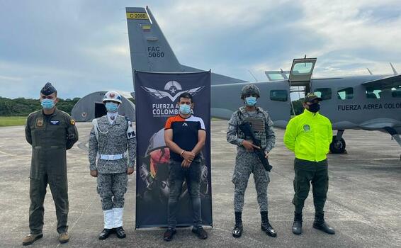 Se materializó captura de presunto abusador sexual gracias al apoyo de su Fuerza Aérea