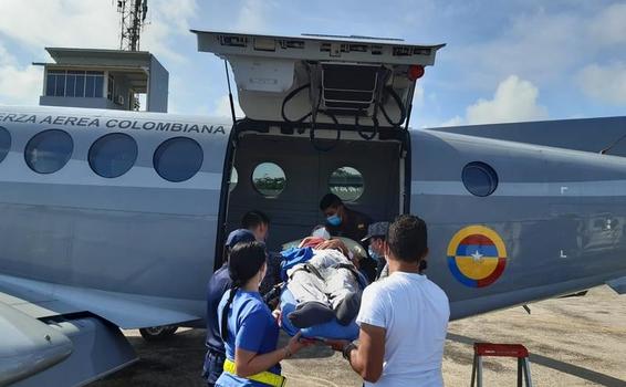 Oportuno traslado aeromédico a paciente en complicado estado de salud