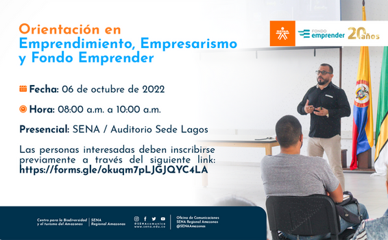 😎🔝 ¡En el SENA apostamos por el crecimiento de los emprendedores! 🚀🇨🇴 Participa en la próxima jornada que el SENA-SBDC Centro de Desarrollo Empresarial del SENA #Amazonas tiene para ti