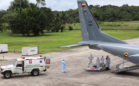 Pacientes diagnosticados con COVID -19 en el Amazonas, continúan siendo trasladados por su Fuerza Aérea Colombiana