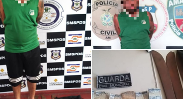 image for Colombiano é presos por ameaçar pessoas com terçado 