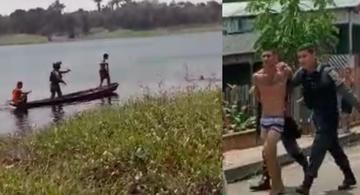 PM usa canoa e prende criminoso image for PM usa canoa e prende criminoso