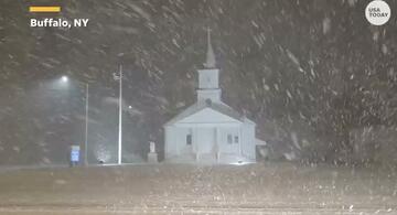 image for Snowstorm in progress west of New York