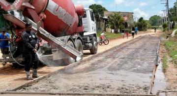 image for Obras de pavimentação da estrada Perimetral Norte 2 continuam