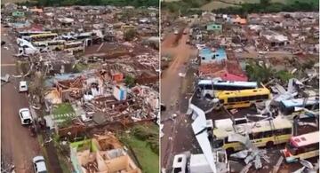 image for Drone Capta Destruição no Paraná Ratinho Jr Decreta Calamidade