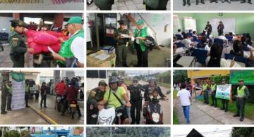 Imagenes de acciones policiales terminada la semana