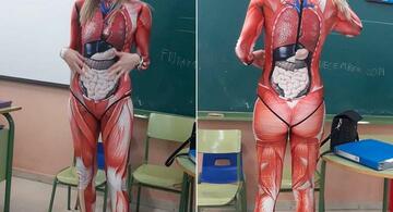 image for Profesora enseña a alumnos sobre anatomía de manera creativa