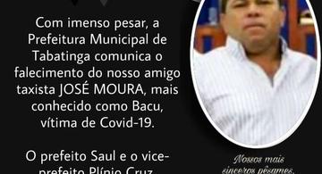 image for Prefeitura comunica o falecimento do taxista José Moura