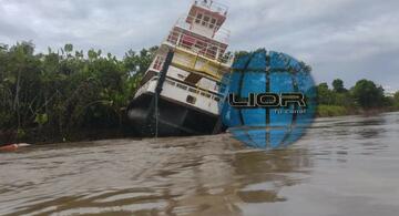 image for Barco procedente de Brasil se hundió en el río Ucayali