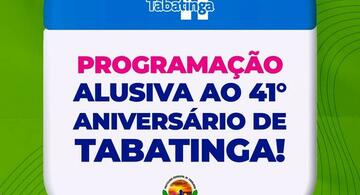 image for Vamos celebrar os 41 anos de Tabatinga em grande estilo