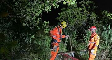 image for Bombeiros resgatam homem que ficou preso em cisterna por mais de 10h