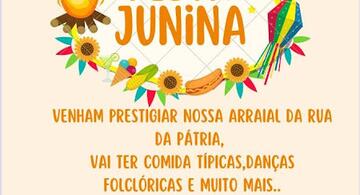 image for Festa Julina dias 30 e 31 de Julho na rua da Pátria