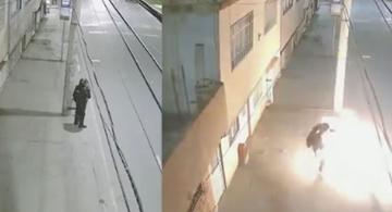 Cámaras de seguridad registran policía del ESMAD agredido image for Cámaras de seguridad registran policía del ESMAD agredido