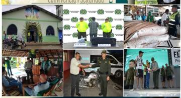 Fotos de las acciones policiales la finalizar la semana