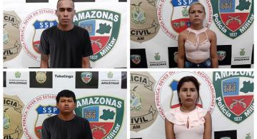 Quatro pessoas fotografadas em caso de homicídio