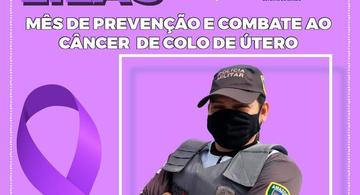 image for Polícia Militar participa de campanha ‘Março Lilás’ de combate ao câncer de colo uterino