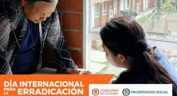 Imagen de una afro en una campaña del gobierno