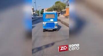 image for Video en redes sociales donde agentes de Tránsito persiguen motocarro